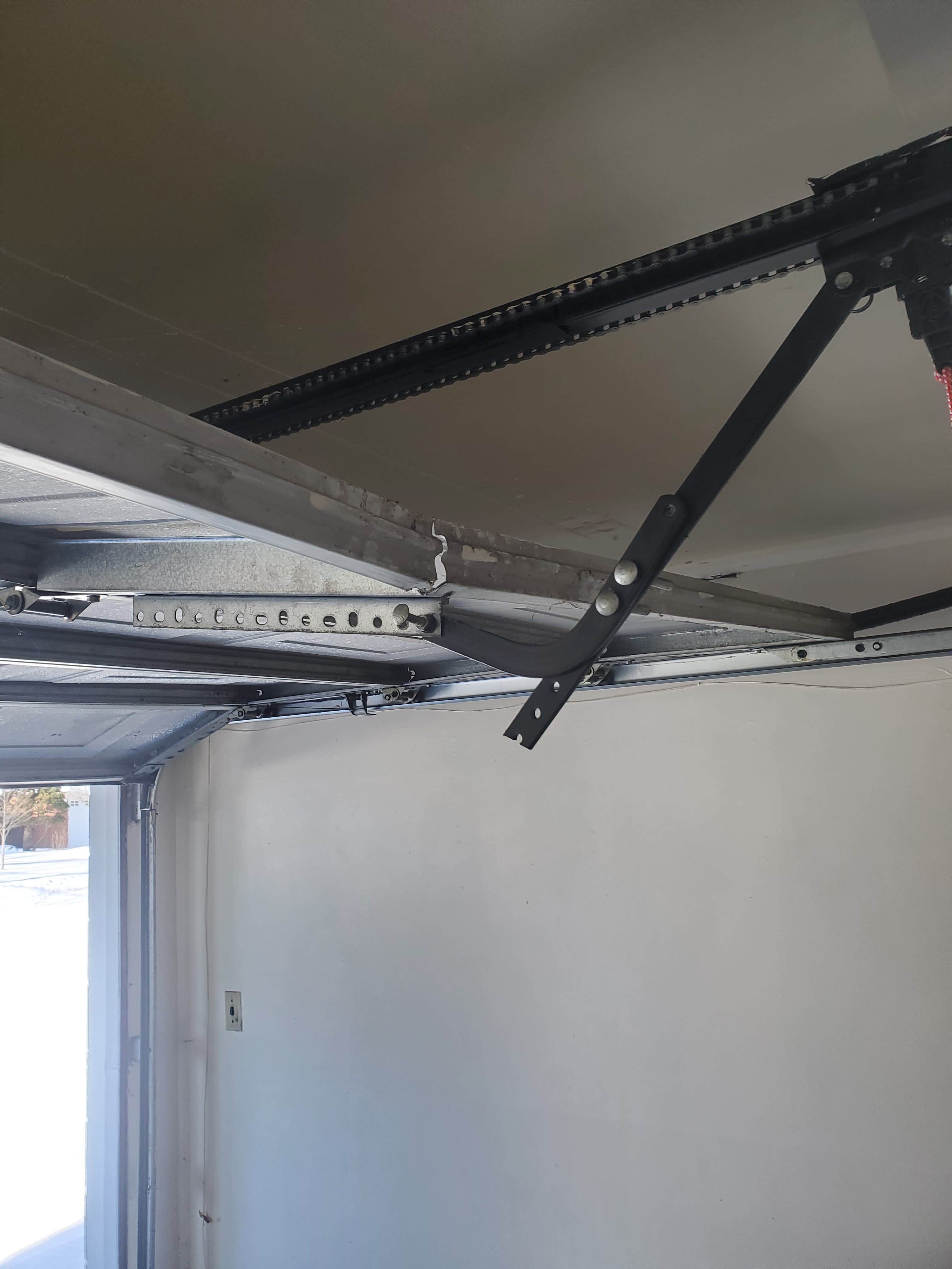 Garage door panel repair in Rockcliffe Park, Ottawa